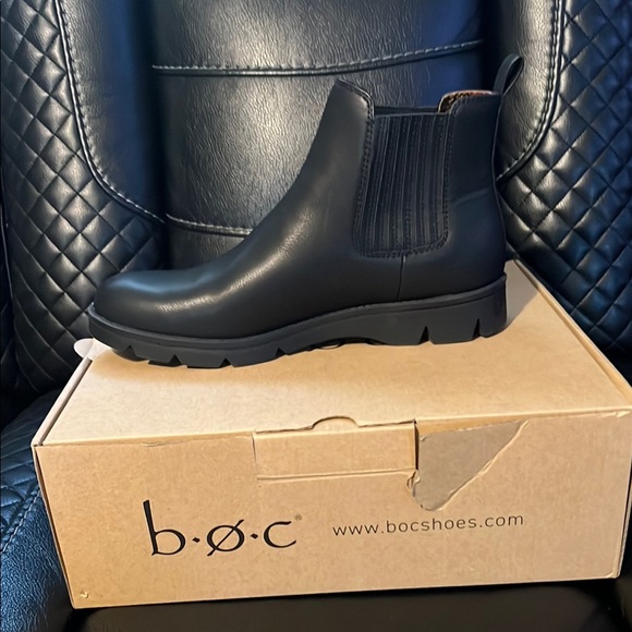 b.o.c. Black Ankle Booties with Durable Sole - Picture 5 of 6